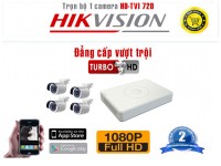 Bộ camera HD -TVI 720 x 4 Trụ